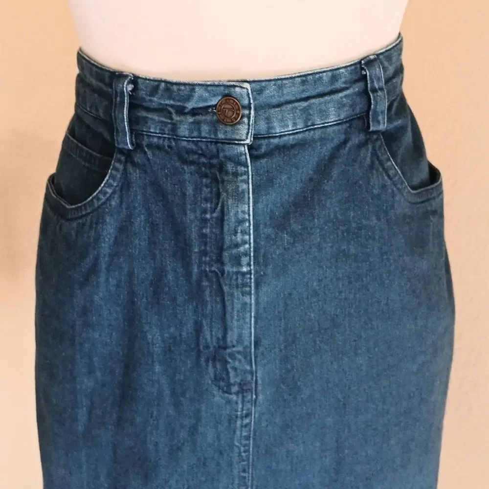 Talbots Denim Skirt. Coastal Cowgirl. Classic.